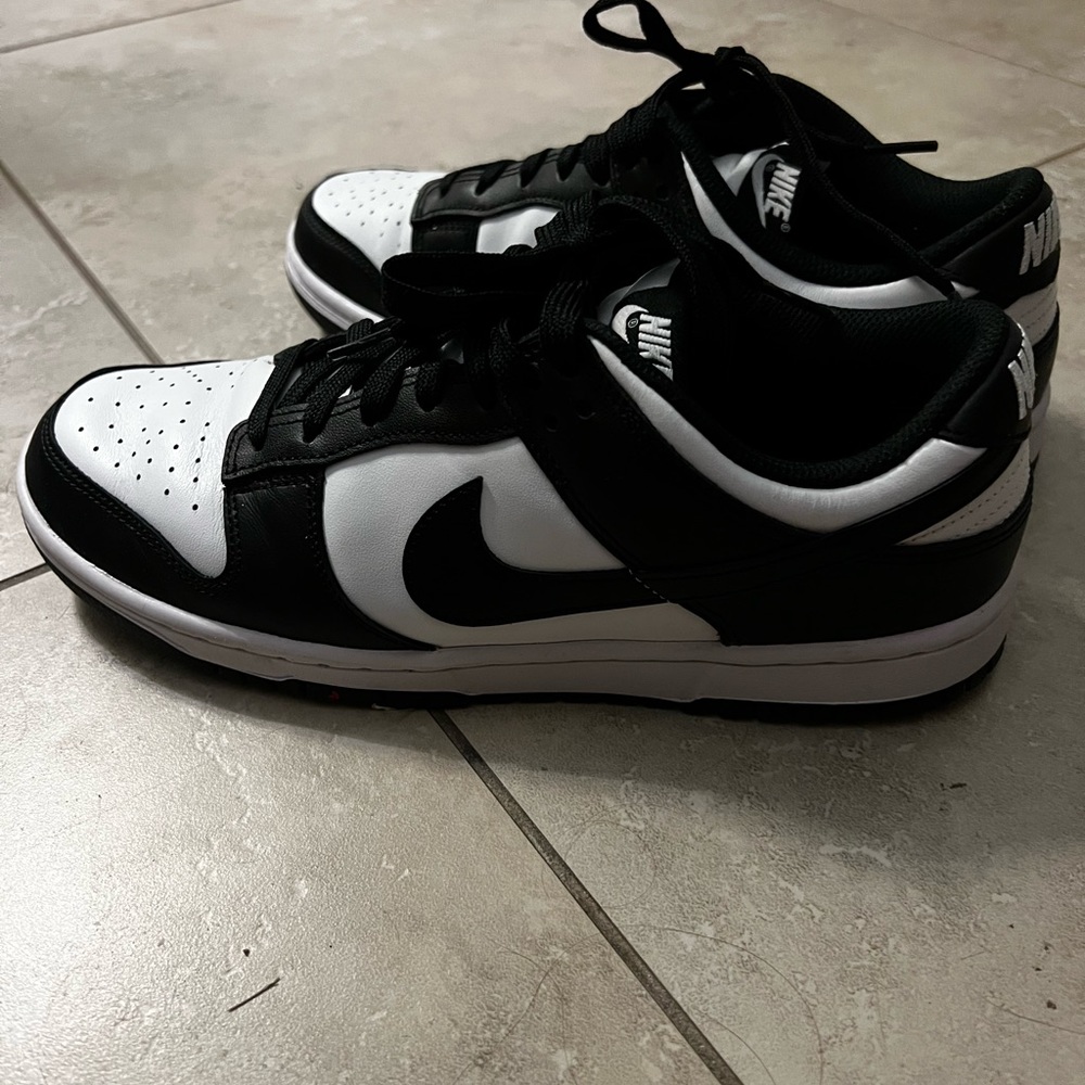 Hardly Worn Panda Low Dunks Size 10 - image 3